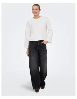 ONLY ONLY Toledo Mid Waisted Jeans in Black