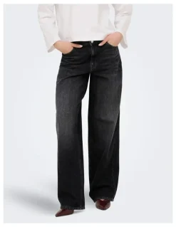 ONLY ONLY Toledo Mid Waisted Jeans in Black