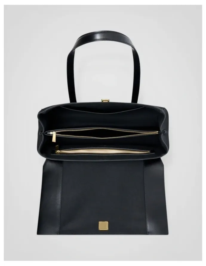Oroton Etta Work Bag in Black