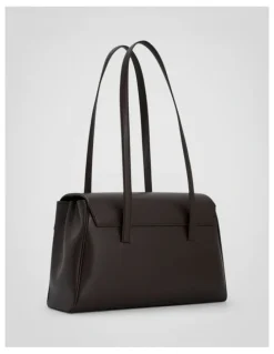 Oroton Etta Work Bag in Dark Chocolate