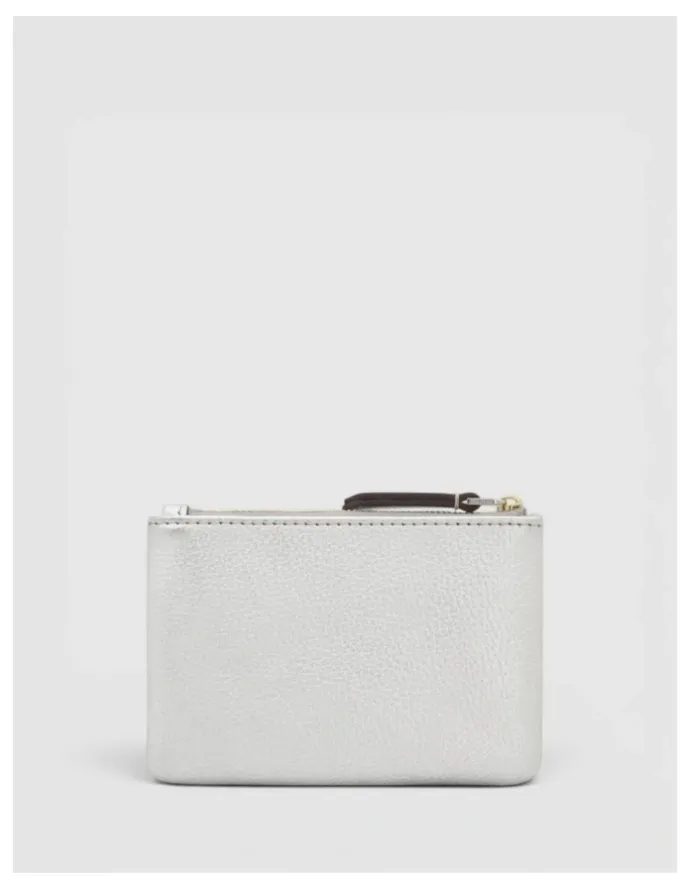 Oroton Eve Small Pouch in Silver