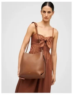 Oroton Margot Hobo Bag in Whiskey