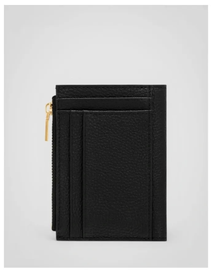 Oroton Margot Mini 10 Credit Card Zip Wallet in Black