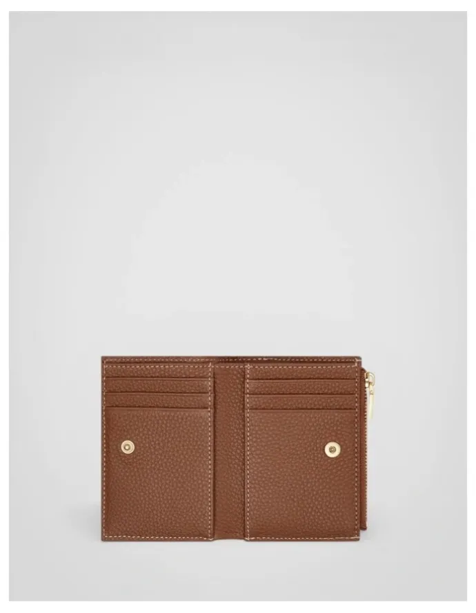 Oroton Margot Mini 10 Credit Card Zip Wallet in Whiskey