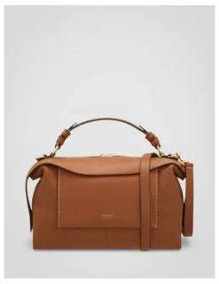 Oroton Mica Bowler Bag in Brandy