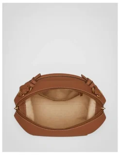 Oroton Mica Bowler Bag in Brandy