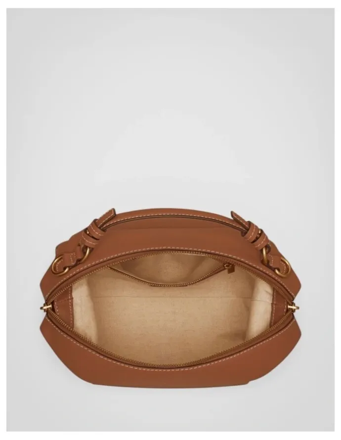 Oroton Mica Bowler Bag in Brandy