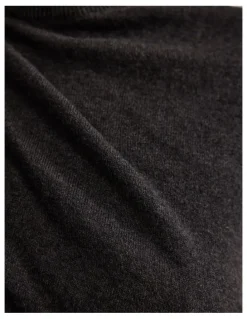 Oxford Adriana Cashmere Blend Top in Charcoal