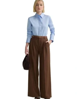 Oxford Adrienne Stretch Shirt in Sky