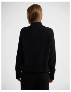 Oxford Arabella Wool Blend Knit in Jet Black