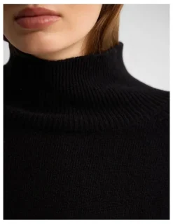 Oxford Arabella Wool Blend Knit in Jet Black