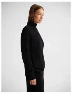 Oxford Arabella Wool Blend Knit in Jet Black