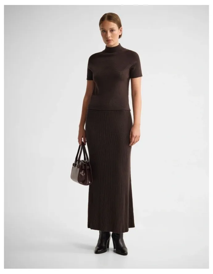 Oxford Belle Rib Knitted Skirt