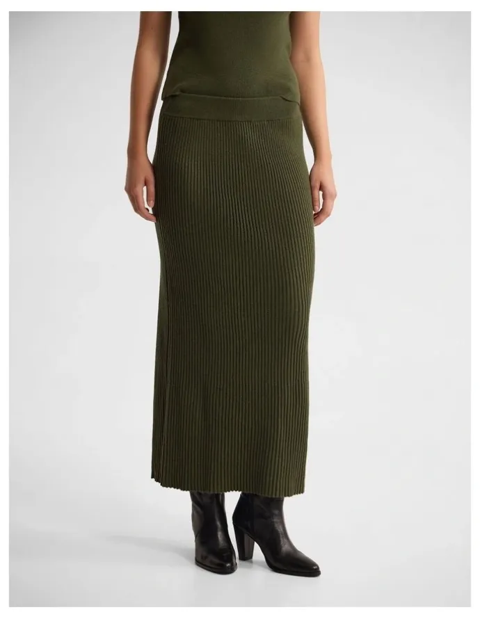 Oxford Belle Rib Knitted Skirt