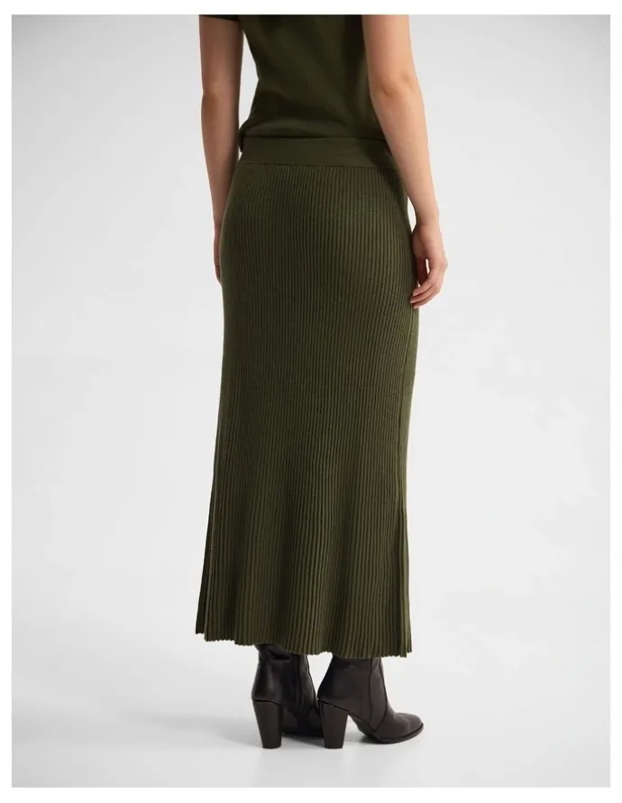 Oxford Belle Rib Knitted Skirt