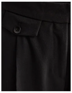 Oxford Belle Wool Pant in Black