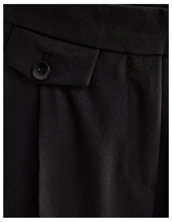 Oxford Belle Wool Pant in Black