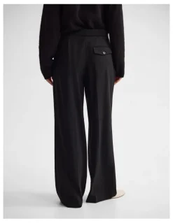 Oxford Belle Wool Pant in Black