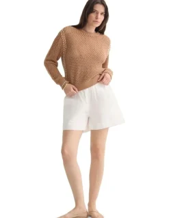 Oxford Betty Boxer Shorts in White