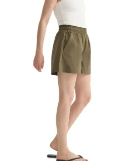 Oxford Betty Boxer Shorts in Olive