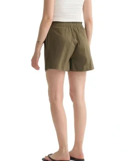 Oxford Betty Boxer Shorts in Olive