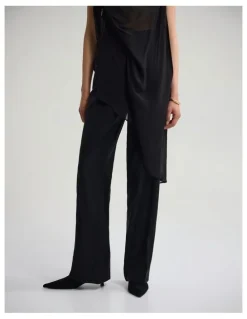 Oxford Calista Pure Wool Pant in Black