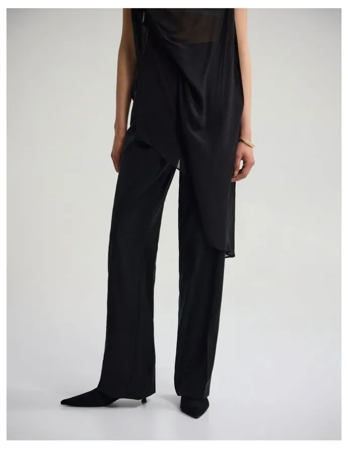 Oxford Calista Pure Wool Pant in Black