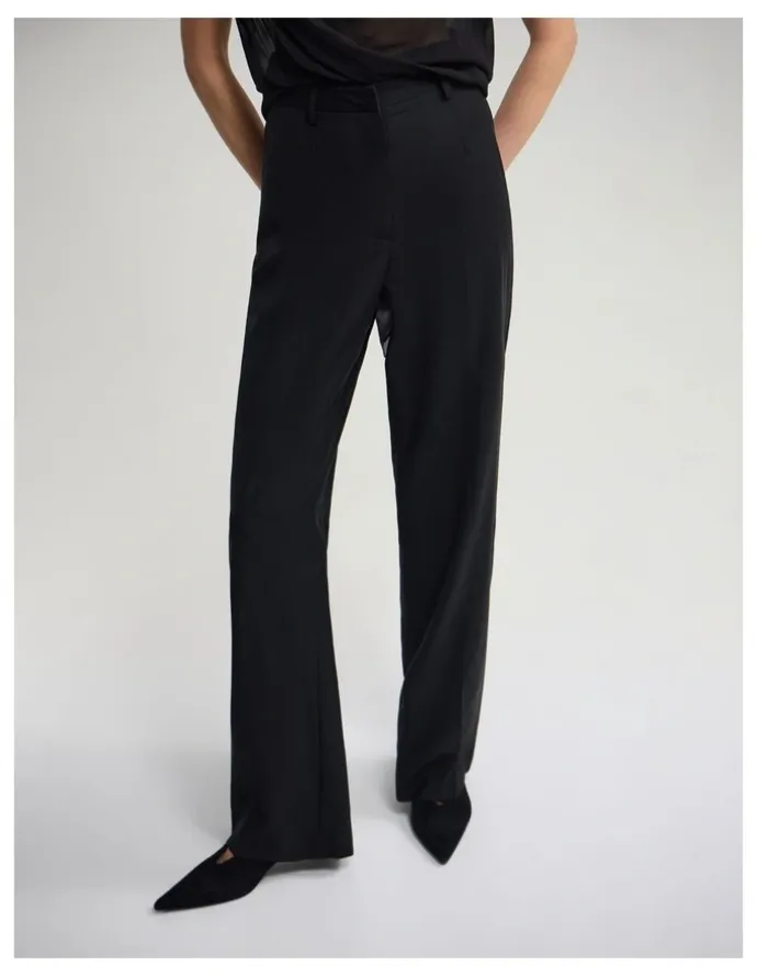 Oxford Calista Pure Wool Pant in Black