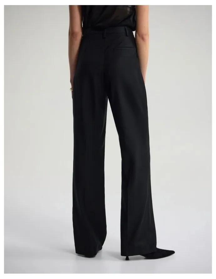 Oxford Calista Pure Wool Pant in Black