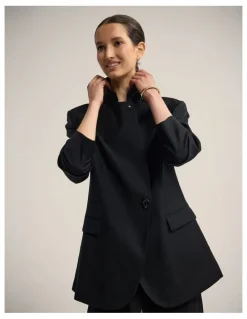 Oxford Calliope Pure Wool Blazer in Black