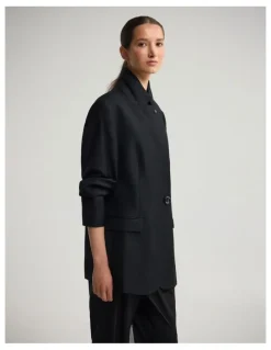 Oxford Calliope Pure Wool Blazer in Black