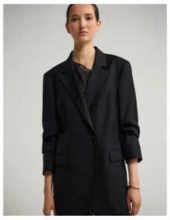 Oxford Calliope Pure Wool Blazer in Black