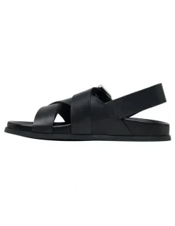 Oxford Capri Strappy Sandal in Black