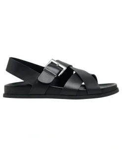 Oxford Capri Strappy Sandal in Black
