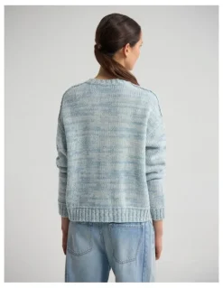 Oxford Dasha 2 Colour Cardigan in Blue/Ivory