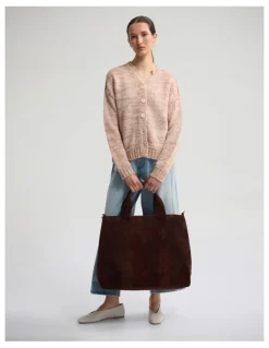 Oxford Dasha 2 Colour Cardigan in Clay/Ivory
