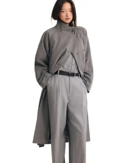 Oxford Edi Wool Coat in Grey
