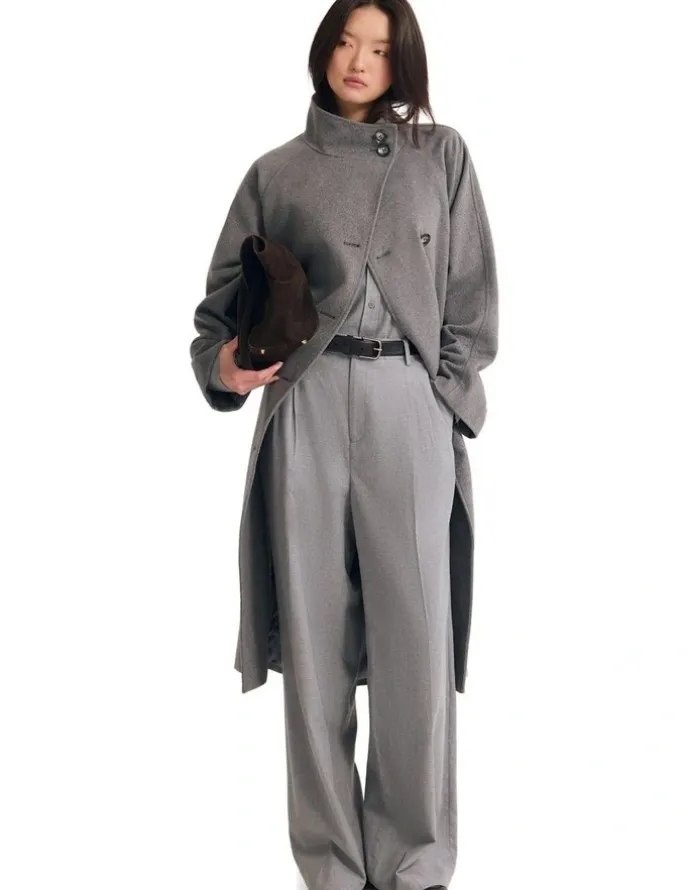 Oxford Edi Wool Coat in Grey