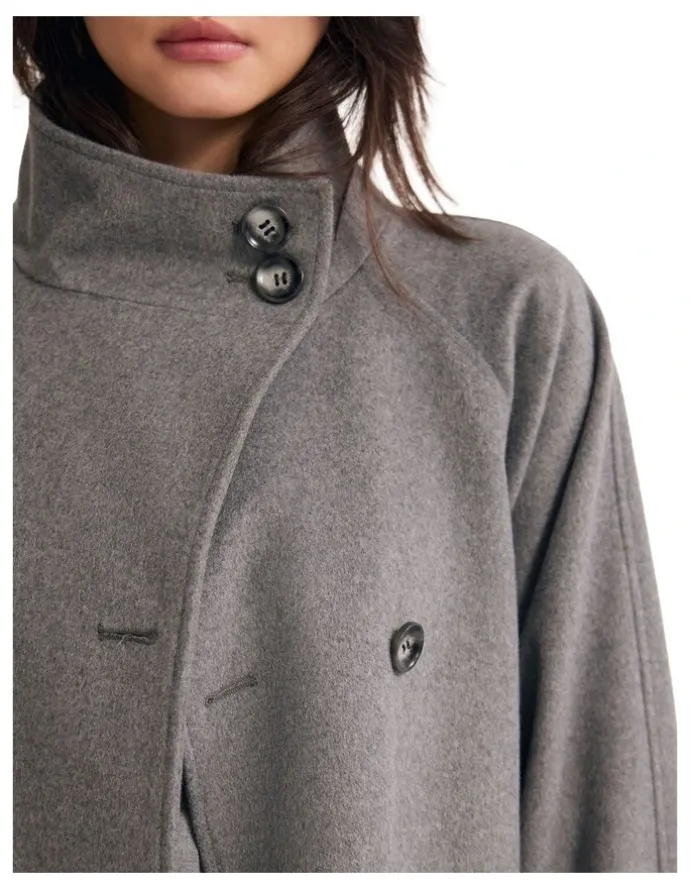 Oxford Edi Wool Coat in Grey