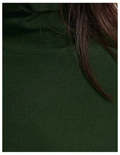 Oxford Ela Turtle Neck Jumper in Dark Green