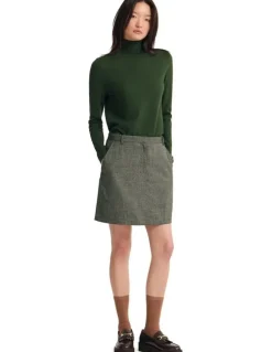Oxford Ela Turtle Neck Jumper in Dark Green