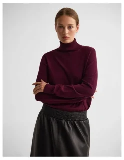 Oxford Ela Turtle Neck Knit in Cocoberry