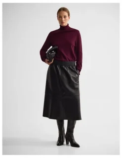 Oxford Ela Turtle Neck Knit in Cocoberry