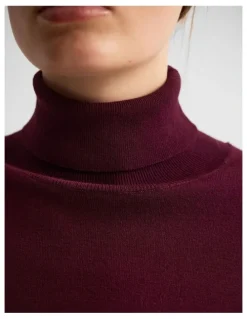 Oxford Ela Turtle Neck Knit in Cocoberry