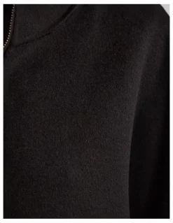 Oxford Elodie Wool Blend Cape in Black