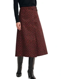 Oxford Georgia Skirt in Brown