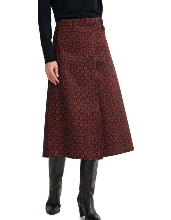 Oxford Georgia Skirt in Brown