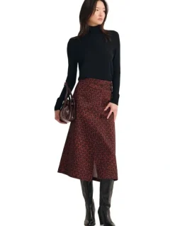 Oxford Georgia Skirt in Brown