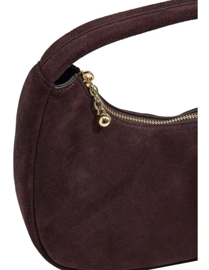 Oxford Harlow Suede Mini Bag in Mahogany