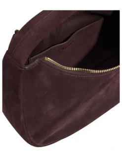 Oxford Harlow Suede Mini Bag in Mahogany